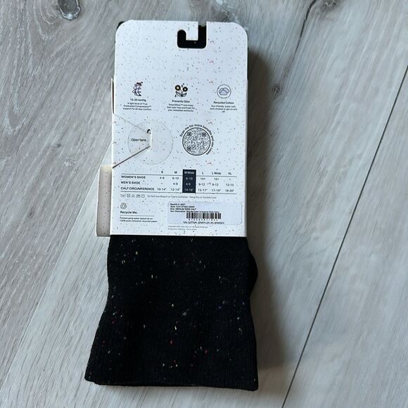 COMRAD Recycled Cotton Compression Socks SIZE M WIDE‎ Black NWT in packaging - Picture 5 of 5
